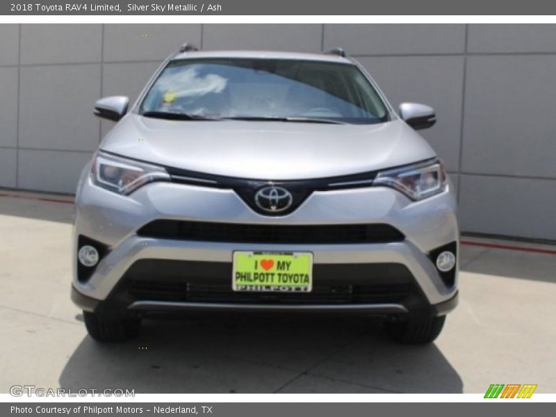 Silver Sky Metallic / Ash 2018 Toyota RAV4 Limited