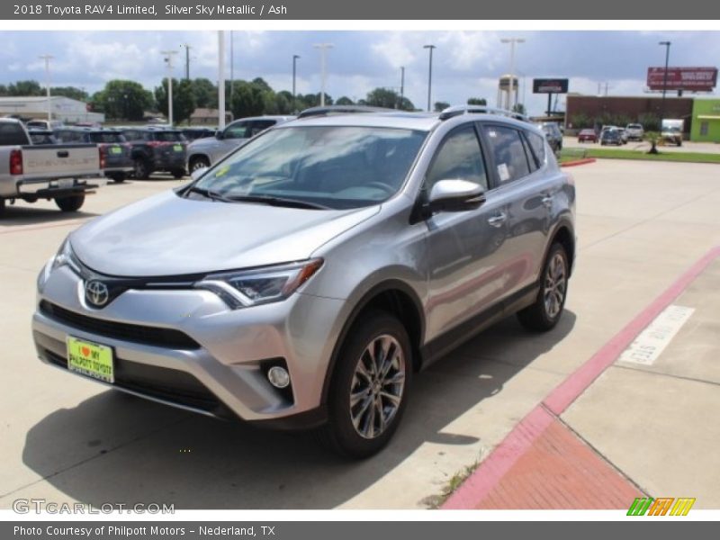 Silver Sky Metallic / Ash 2018 Toyota RAV4 Limited