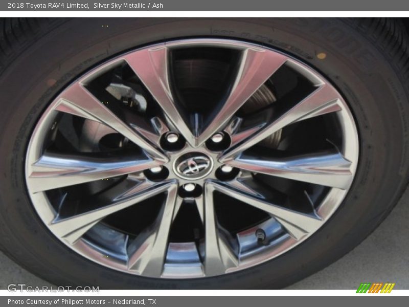 Silver Sky Metallic / Ash 2018 Toyota RAV4 Limited
