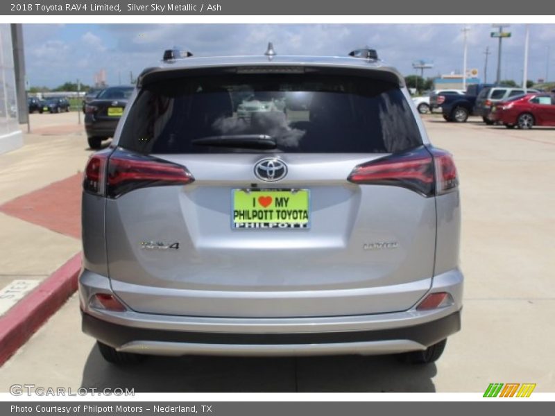Silver Sky Metallic / Ash 2018 Toyota RAV4 Limited
