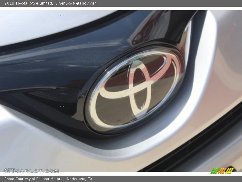 Silver Sky Metallic / Ash 2018 Toyota RAV4 Limited