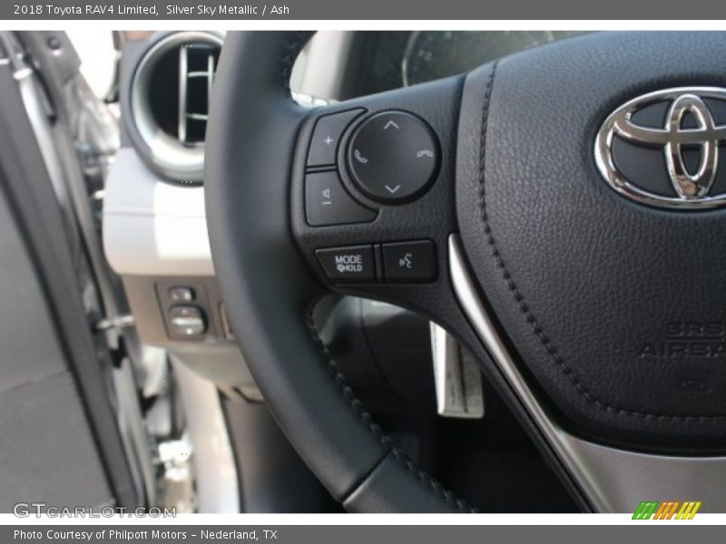 Silver Sky Metallic / Ash 2018 Toyota RAV4 Limited