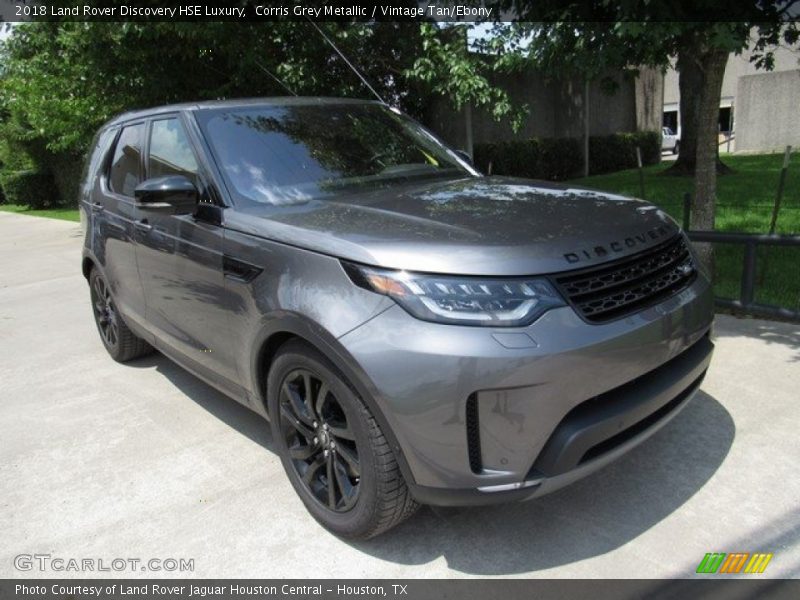 Corris Grey Metallic / Vintage Tan/Ebony 2018 Land Rover Discovery HSE Luxury