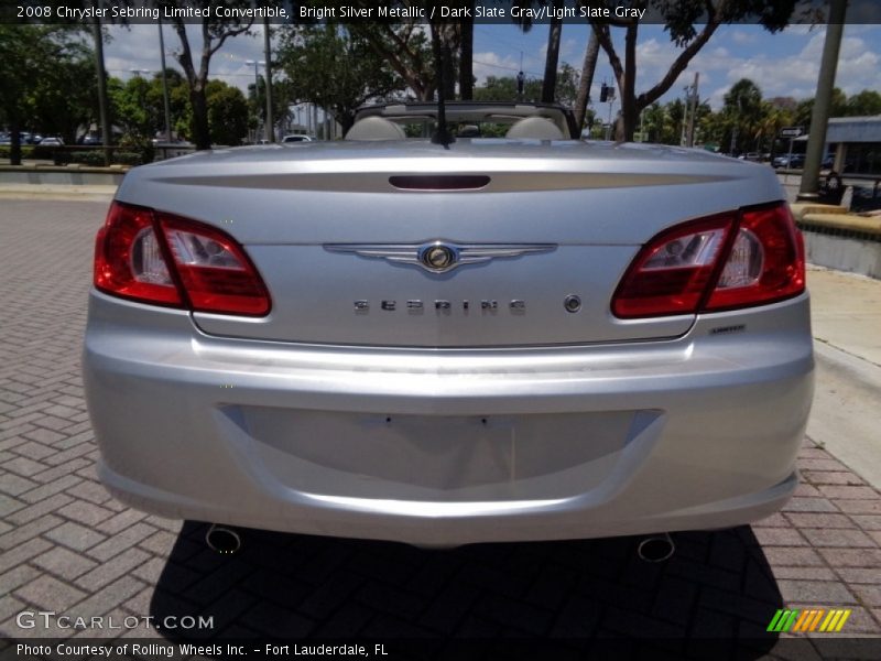 Bright Silver Metallic / Dark Slate Gray/Light Slate Gray 2008 Chrysler Sebring Limited Convertible