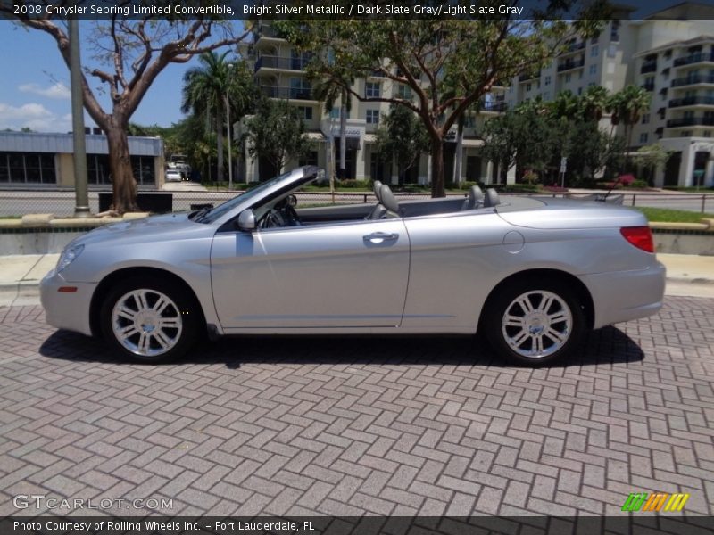 Bright Silver Metallic / Dark Slate Gray/Light Slate Gray 2008 Chrysler Sebring Limited Convertible