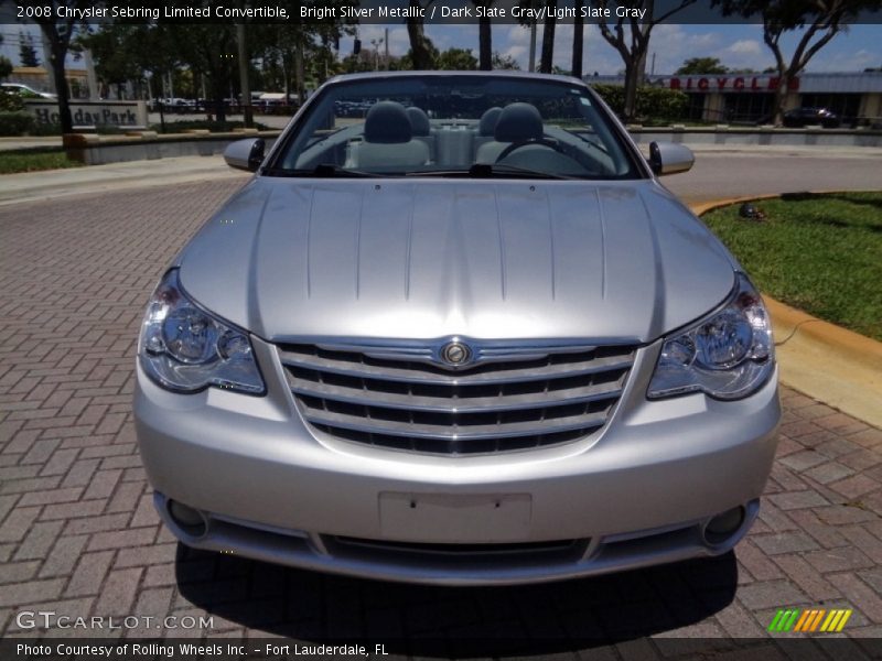 Bright Silver Metallic / Dark Slate Gray/Light Slate Gray 2008 Chrysler Sebring Limited Convertible