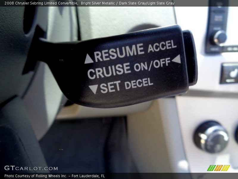 Bright Silver Metallic / Dark Slate Gray/Light Slate Gray 2008 Chrysler Sebring Limited Convertible