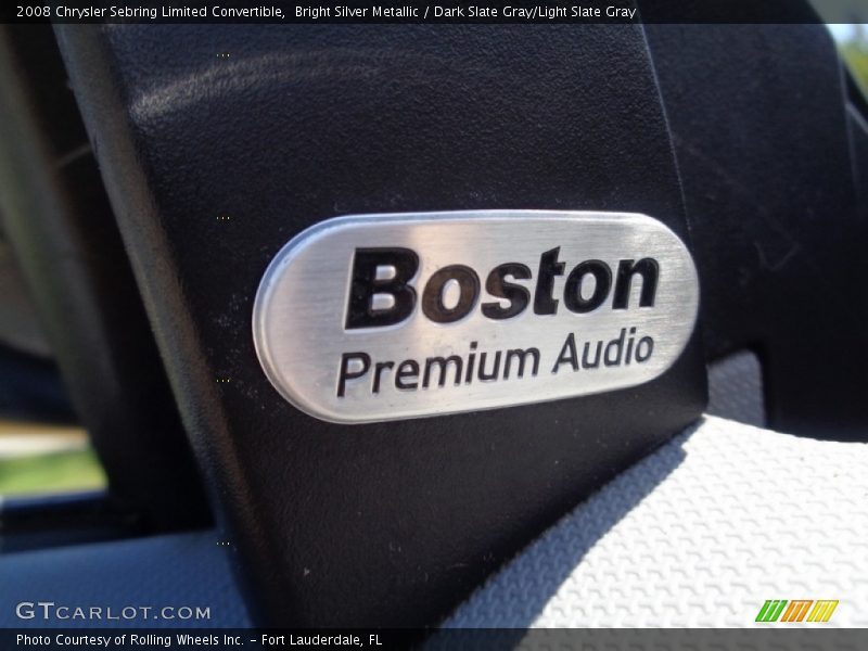 Bright Silver Metallic / Dark Slate Gray/Light Slate Gray 2008 Chrysler Sebring Limited Convertible