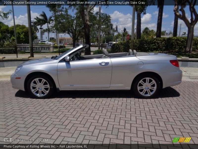 Bright Silver Metallic / Dark Slate Gray/Light Slate Gray 2008 Chrysler Sebring Limited Convertible