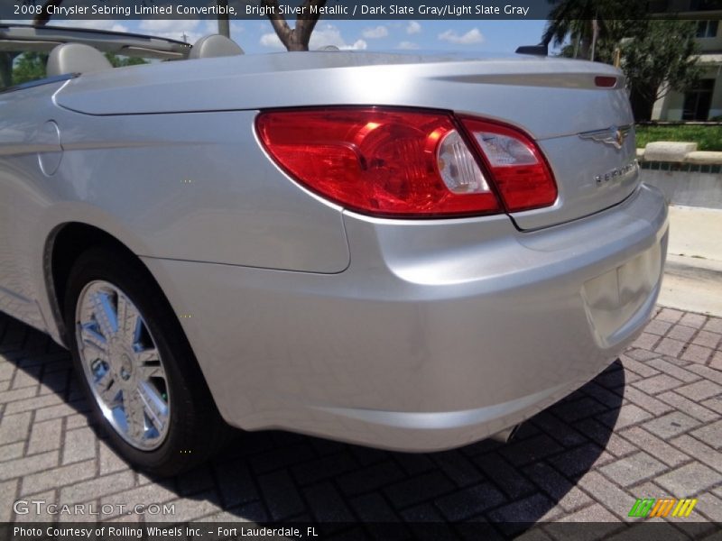 Bright Silver Metallic / Dark Slate Gray/Light Slate Gray 2008 Chrysler Sebring Limited Convertible