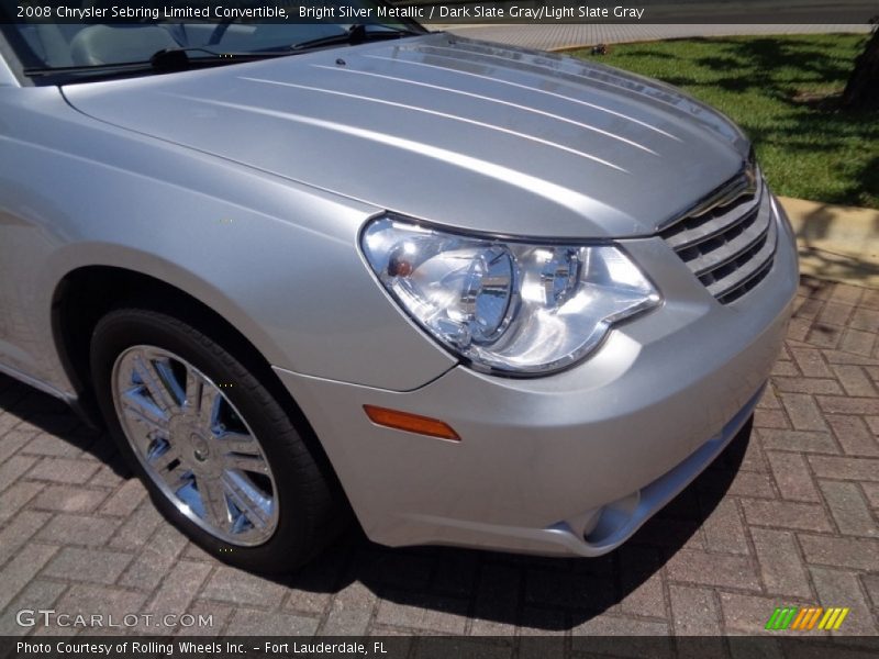 Bright Silver Metallic / Dark Slate Gray/Light Slate Gray 2008 Chrysler Sebring Limited Convertible