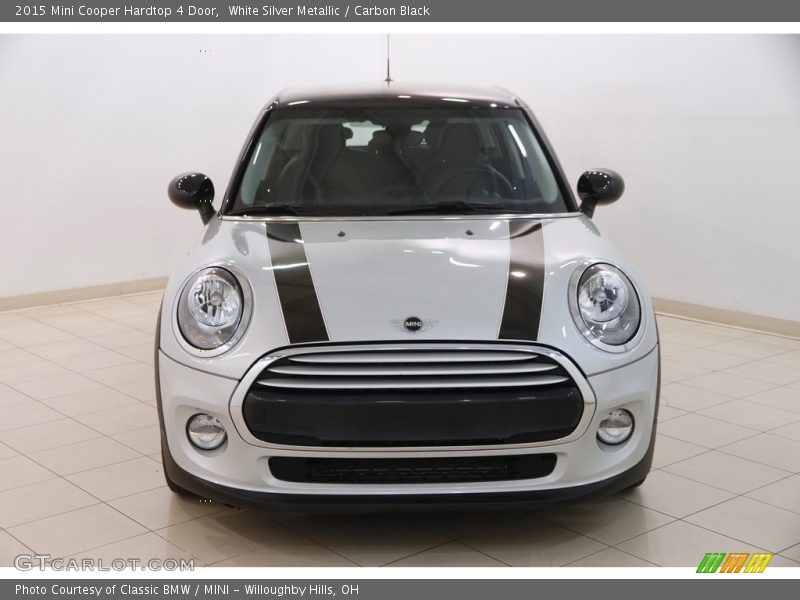 White Silver Metallic / Carbon Black 2015 Mini Cooper Hardtop 4 Door