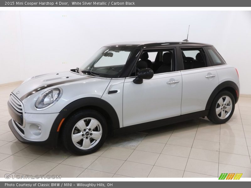 White Silver Metallic / Carbon Black 2015 Mini Cooper Hardtop 4 Door