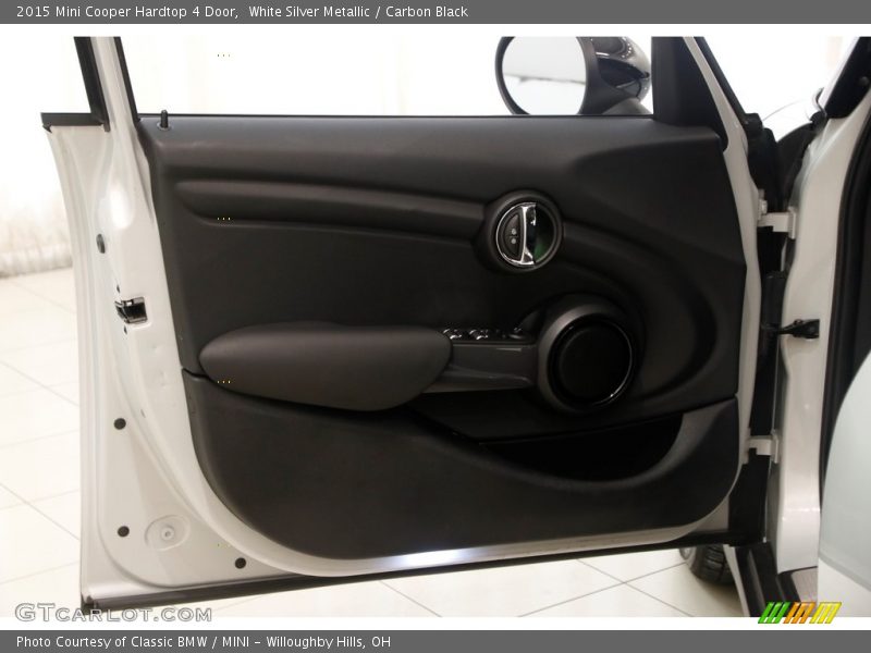 White Silver Metallic / Carbon Black 2015 Mini Cooper Hardtop 4 Door