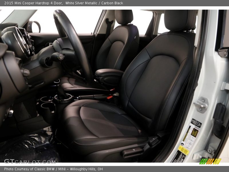 White Silver Metallic / Carbon Black 2015 Mini Cooper Hardtop 4 Door