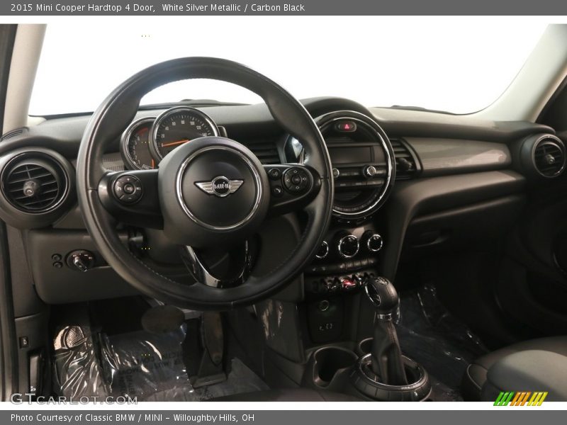White Silver Metallic / Carbon Black 2015 Mini Cooper Hardtop 4 Door