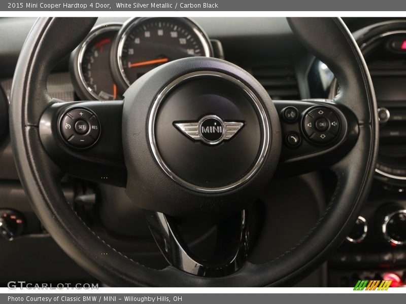 White Silver Metallic / Carbon Black 2015 Mini Cooper Hardtop 4 Door