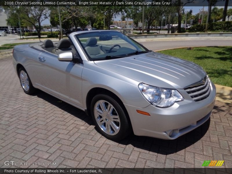 Bright Silver Metallic / Dark Slate Gray/Light Slate Gray 2008 Chrysler Sebring Limited Convertible