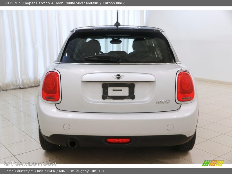 White Silver Metallic / Carbon Black 2015 Mini Cooper Hardtop 4 Door