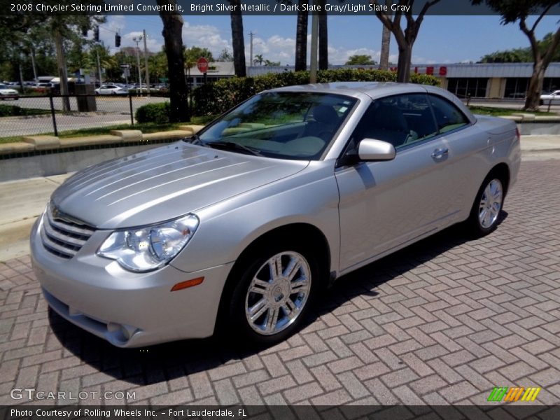Bright Silver Metallic / Dark Slate Gray/Light Slate Gray 2008 Chrysler Sebring Limited Convertible
