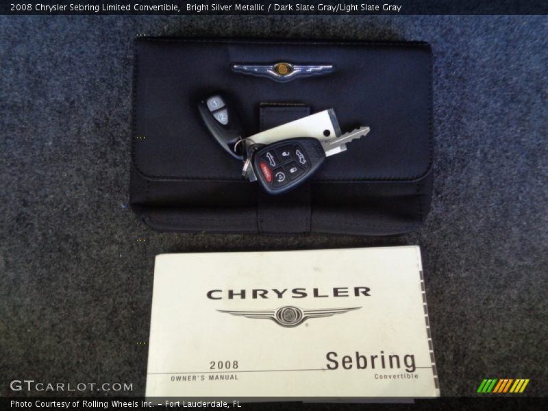 Bright Silver Metallic / Dark Slate Gray/Light Slate Gray 2008 Chrysler Sebring Limited Convertible