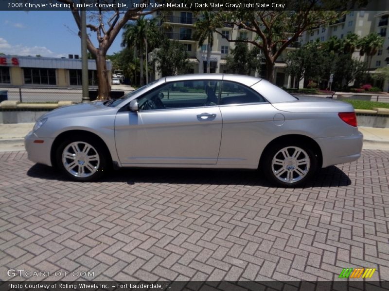 Bright Silver Metallic / Dark Slate Gray/Light Slate Gray 2008 Chrysler Sebring Limited Convertible