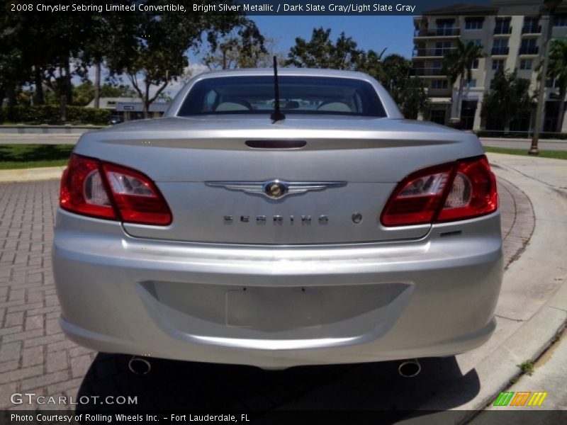 Bright Silver Metallic / Dark Slate Gray/Light Slate Gray 2008 Chrysler Sebring Limited Convertible