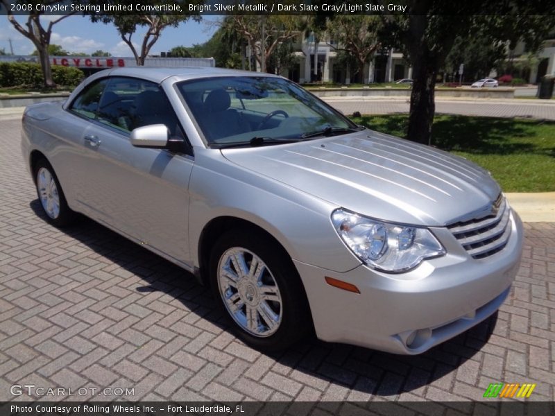 Bright Silver Metallic / Dark Slate Gray/Light Slate Gray 2008 Chrysler Sebring Limited Convertible