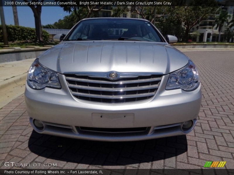 Bright Silver Metallic / Dark Slate Gray/Light Slate Gray 2008 Chrysler Sebring Limited Convertible