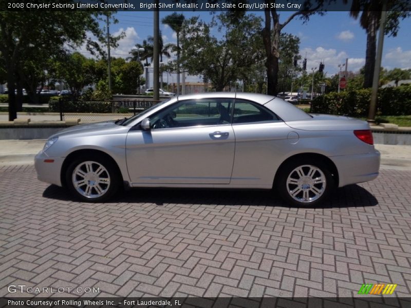 Bright Silver Metallic / Dark Slate Gray/Light Slate Gray 2008 Chrysler Sebring Limited Convertible