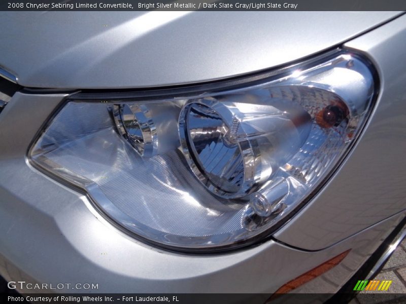 Bright Silver Metallic / Dark Slate Gray/Light Slate Gray 2008 Chrysler Sebring Limited Convertible