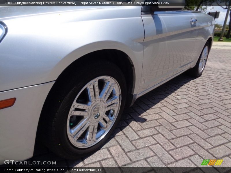 Bright Silver Metallic / Dark Slate Gray/Light Slate Gray 2008 Chrysler Sebring Limited Convertible