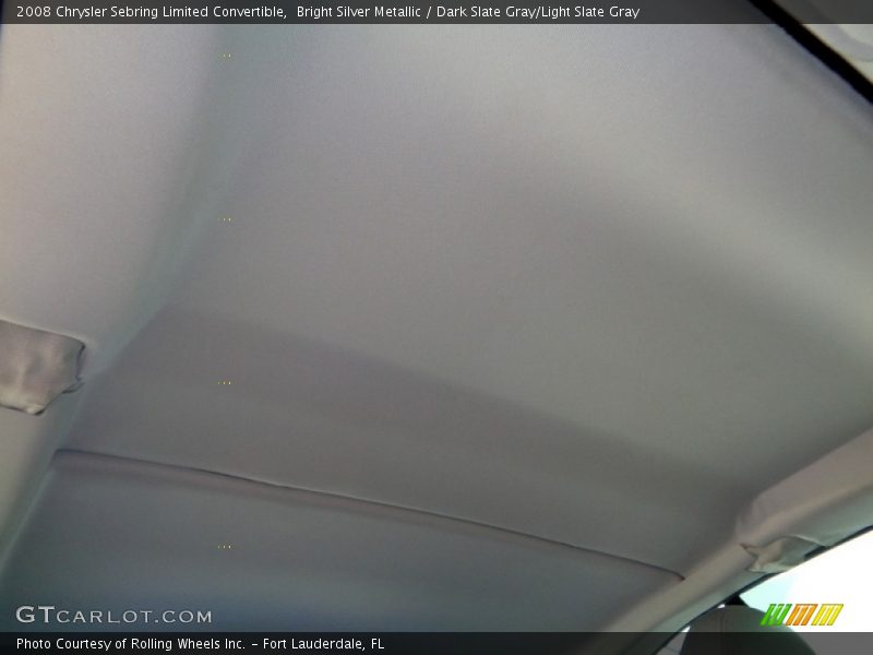 Bright Silver Metallic / Dark Slate Gray/Light Slate Gray 2008 Chrysler Sebring Limited Convertible