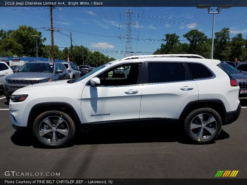 Bright White / Black 2019 Jeep Cherokee Limited 4x4