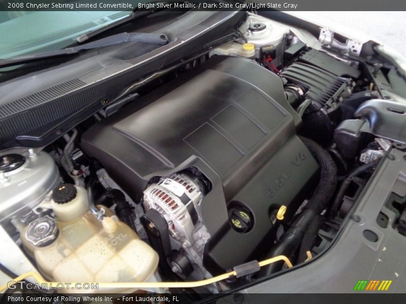 Bright Silver Metallic / Dark Slate Gray/Light Slate Gray 2008 Chrysler Sebring Limited Convertible