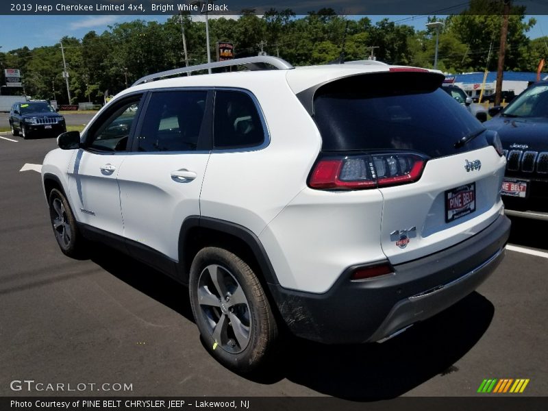 Bright White / Black 2019 Jeep Cherokee Limited 4x4