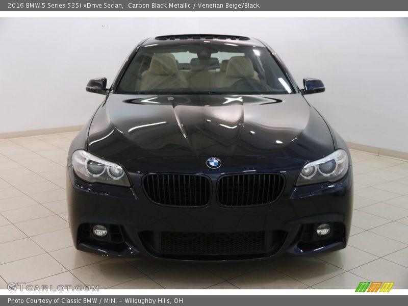Carbon Black Metallic / Venetian Beige/Black 2016 BMW 5 Series 535i xDrive Sedan