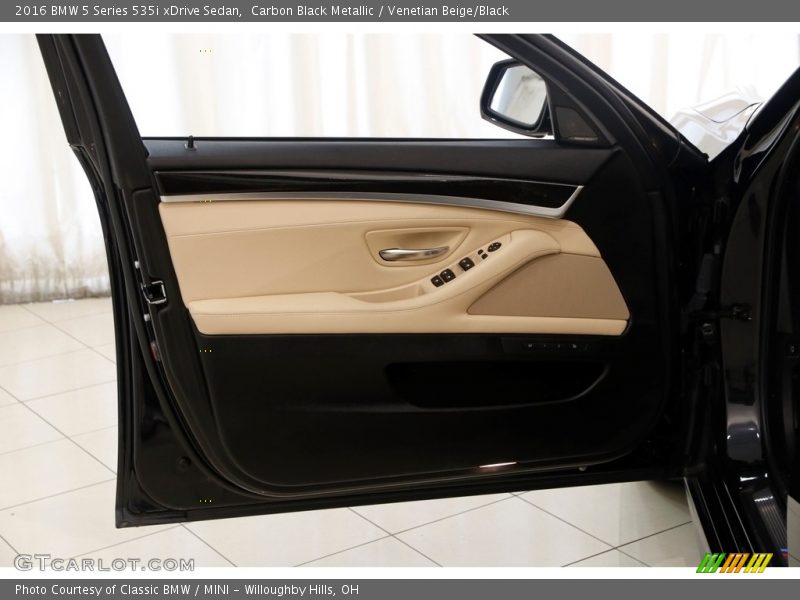 Carbon Black Metallic / Venetian Beige/Black 2016 BMW 5 Series 535i xDrive Sedan