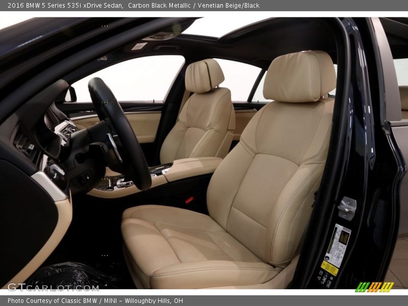Carbon Black Metallic / Venetian Beige/Black 2016 BMW 5 Series 535i xDrive Sedan