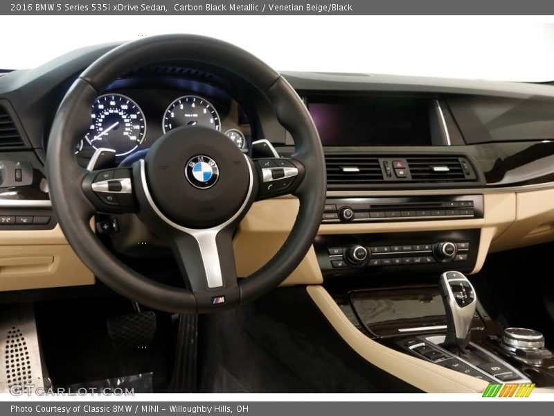 Carbon Black Metallic / Venetian Beige/Black 2016 BMW 5 Series 535i xDrive Sedan