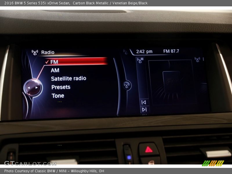 Carbon Black Metallic / Venetian Beige/Black 2016 BMW 5 Series 535i xDrive Sedan