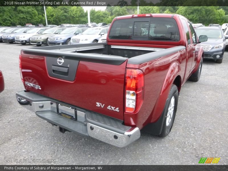 Cayenne Red / Beige 2018 Nissan Frontier SV King Cab 4x4
