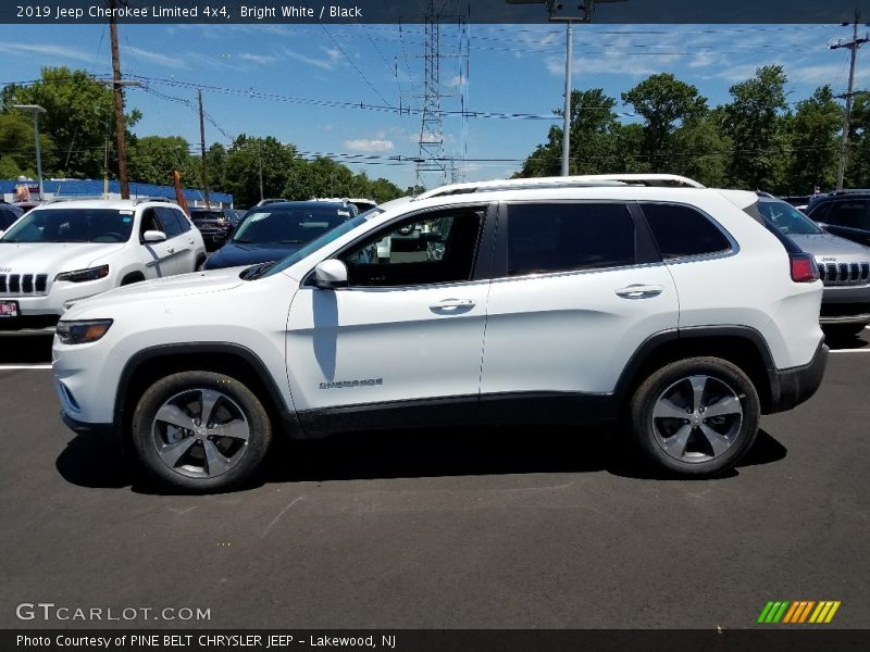 Bright White / Black 2019 Jeep Cherokee Limited 4x4