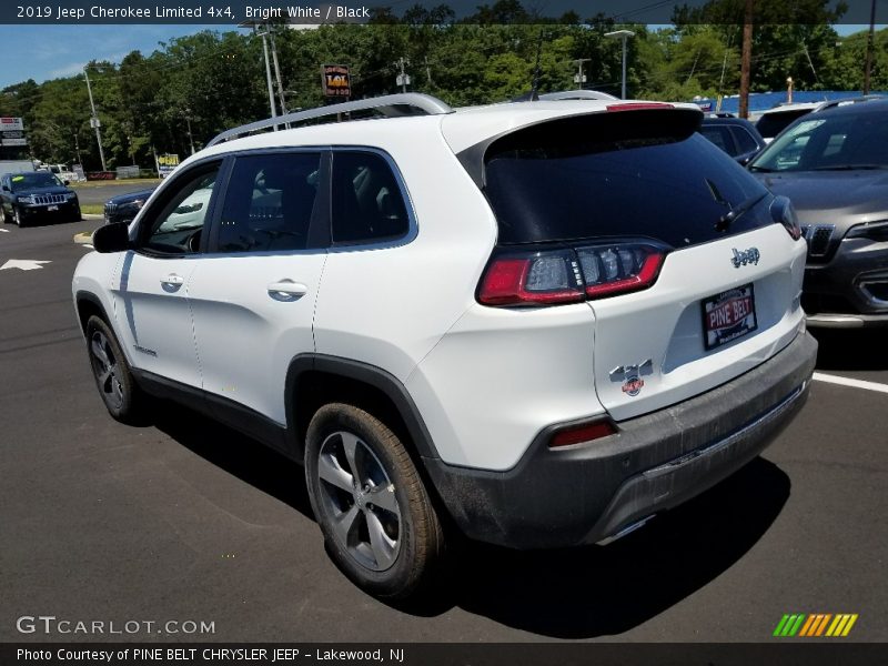 Bright White / Black 2019 Jeep Cherokee Limited 4x4
