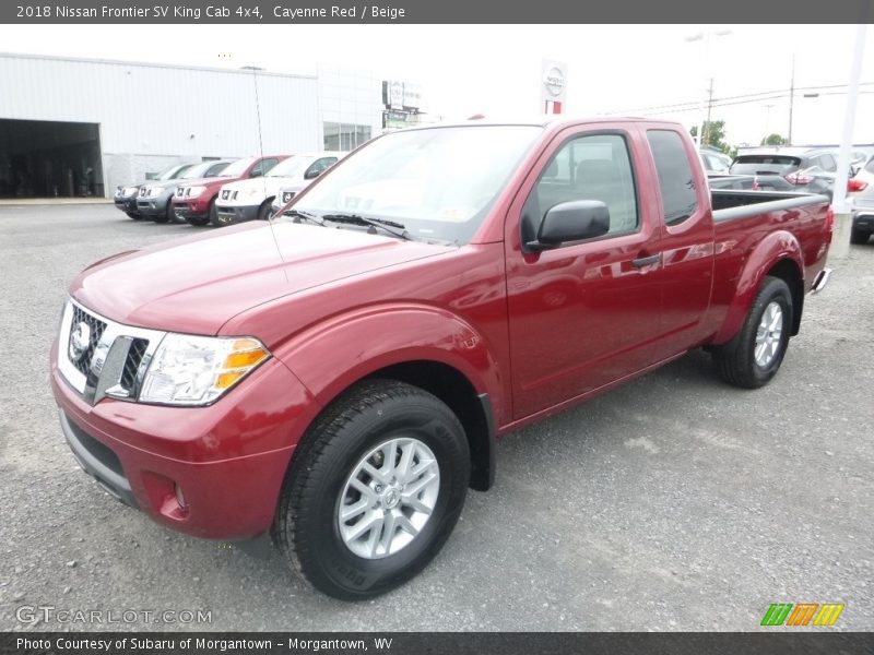  2018 Frontier SV King Cab 4x4 Cayenne Red