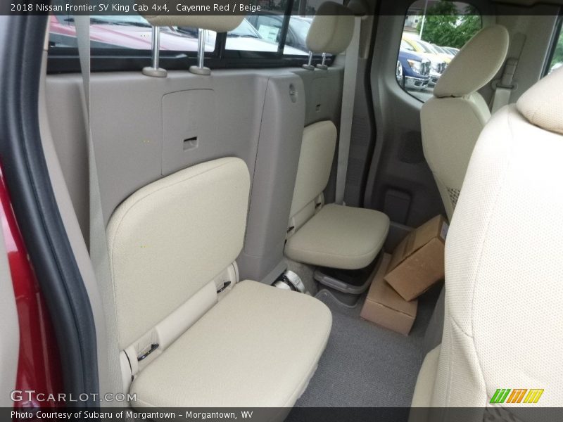 Rear Seat of 2018 Frontier SV King Cab 4x4