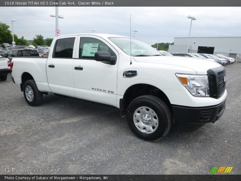 Glacier White / Black 2018 Nissan TITAN XD S Crew Cab 4x4