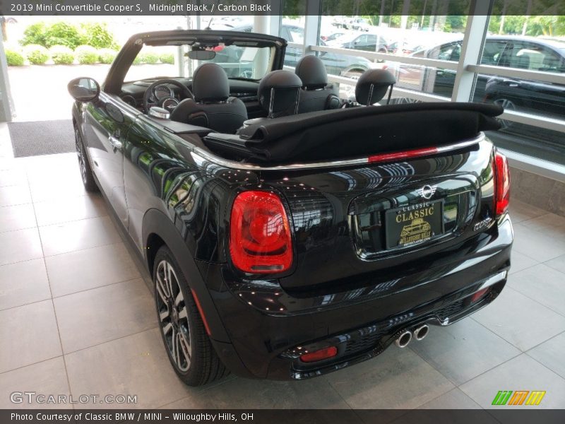Midnight Black / Carbon Black 2019 Mini Convertible Cooper S