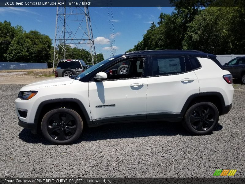 White / Black 2018 Jeep Compass Latitude 4x4