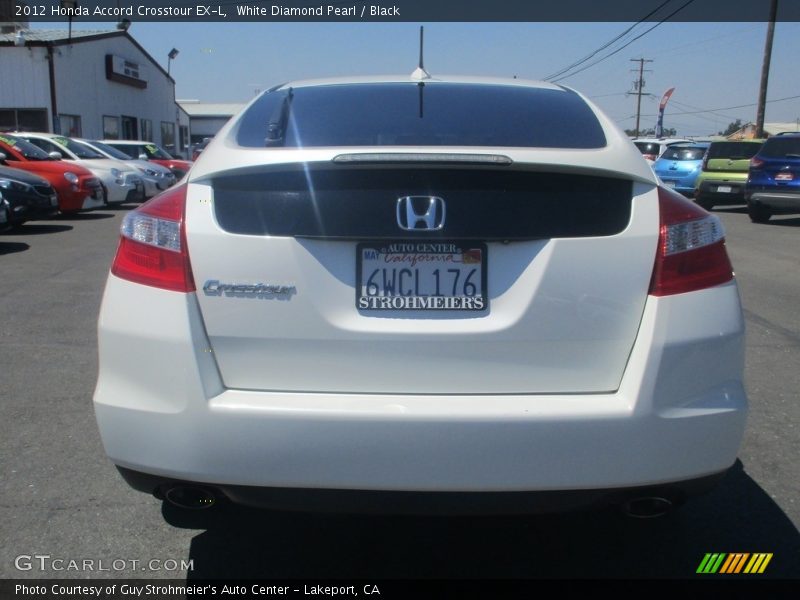 White Diamond Pearl / Black 2012 Honda Accord Crosstour EX-L